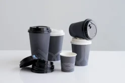 Pappbecher Und -Gläser>DUNI Deckel für 159922/159923 35/47 cl Schwarz