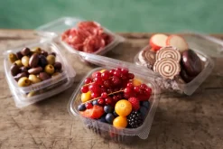 Boxen>DUNI Deli Hinged 375 ml Transparent ungeteilt