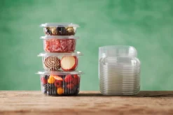 Boxen>DUNI Deli Hinged 125 ml Transparent ungeteilt