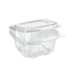 Boxen>DUNI Deli Hinged 500 ml Transparent ungeteilt