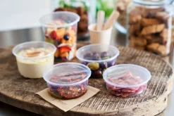 Boxen>DUNI Delipack rund 300 ml Transparent ungeteilt