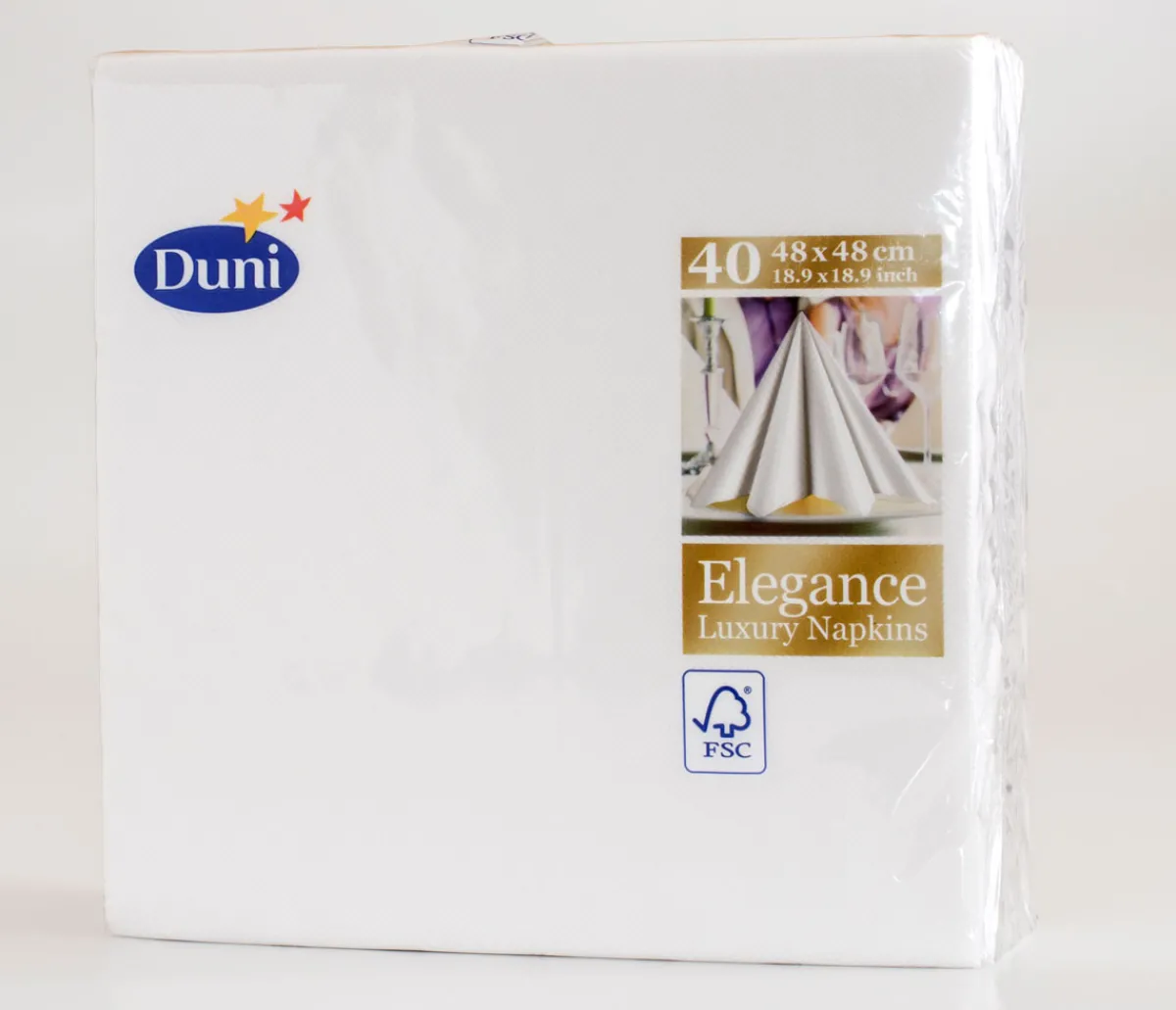 Servietten Im Dinnerformat>DUNI Elegance®-Serviette Lily 48 x 48 cm Weiß