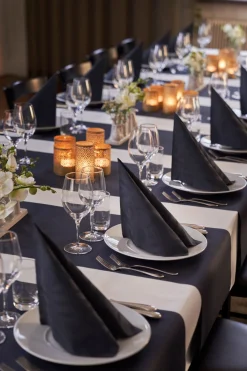 Servietten Im Dinnerformat>DUNI Elegance®-Serviette Lily 40 x 40 cm Schwarz