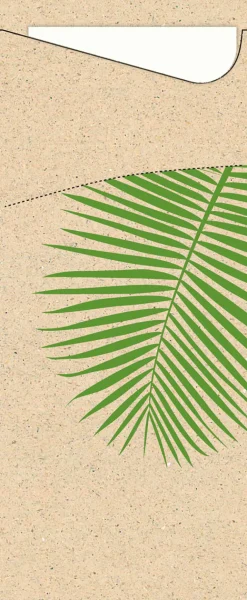 Bestecktaschen>DUNI Sacchetto®, Serviettentaschen, Tissue 8,5 x 19 cm Leaf