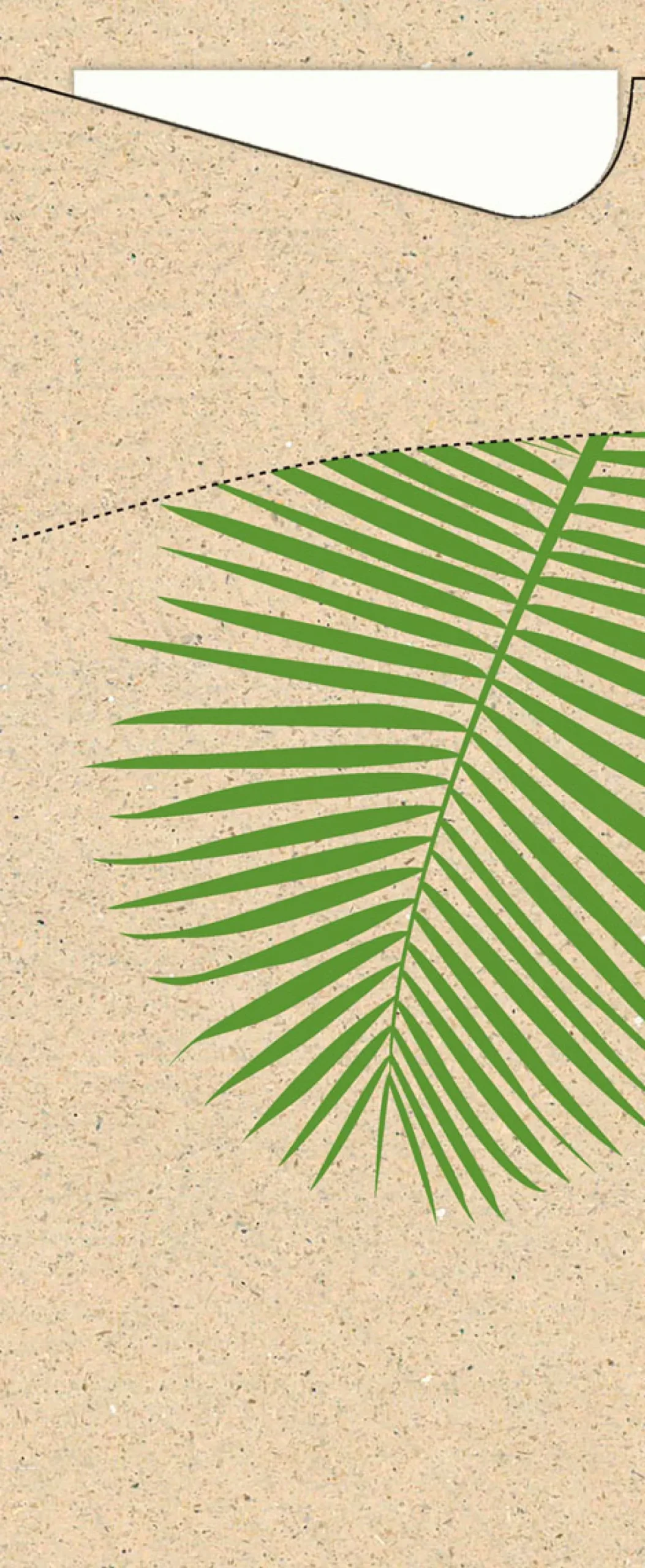 Bestecktaschen>DUNI Sacchetto®, Serviettentaschen, Tissue 8,5 x 19 cm Leaf