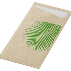 Bestecktaschen>DUNI Sacchetto®, Serviettentaschen, Tissue 8,5 x 19 cm Leaf