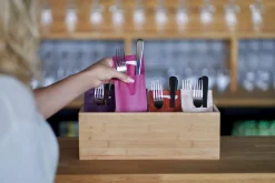 Bestecktaschen>DUNI Sacchetto® Tissue 8,5 x 19 cm Plum