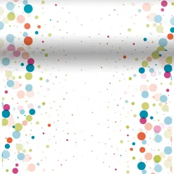 Tischläufer>DUNI cel® 3 in 1 0,4 x 4,8 m Festive Bubbles Multi