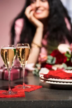 Hussen>DUNI cel® Mitteldecke 84 x 84 cm Rich Roses