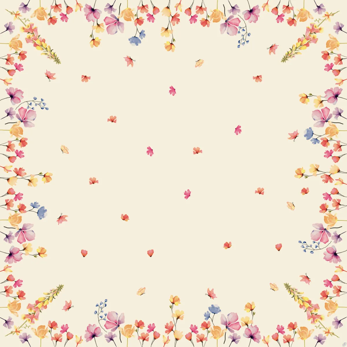 Hussen>DUNI cel® Mitteldecke 84 x 84 cm Floral Haven