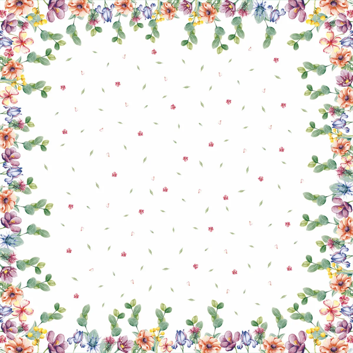 Hussen>DUNI cel® Mitteldecke 84 x 84 cm Breezy Butterflies