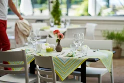 Hussen>DUNI cel® Mitteldecken 84 x 84 cm Elise Stripes