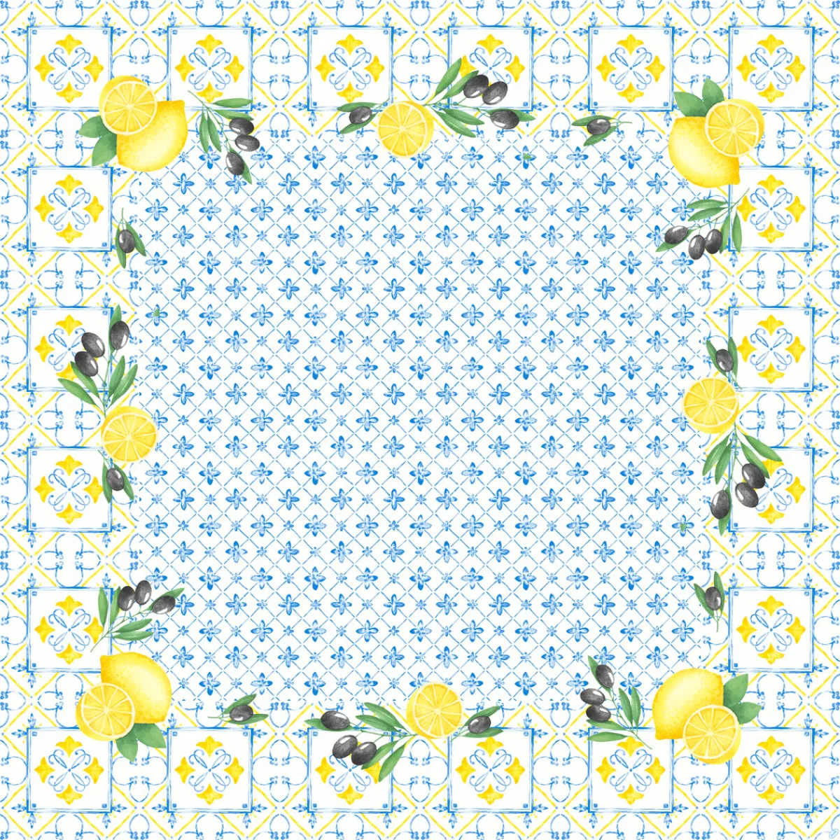 Hussen>DUNI cel® Mitteldecken 84 x 84 cm Mediterrian