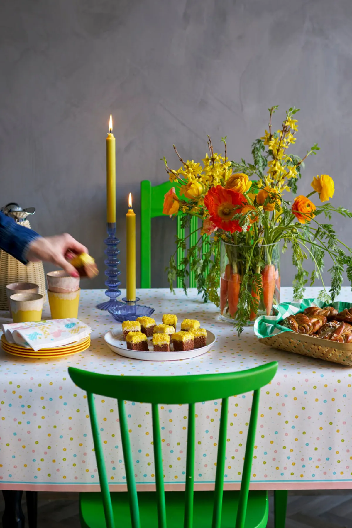 Tischdecken>DUNI cel® Tischdecke 138 x 220 cm Bunnies & Eggs