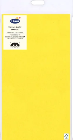 Tischdecken>DUNI cel® Tischdecke 118 x 180 cm Gelb