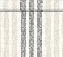 Tischläufer>DUNI cel® Tête-à-Tête-Tischläufer 0,4 x 24 m Rigato Black