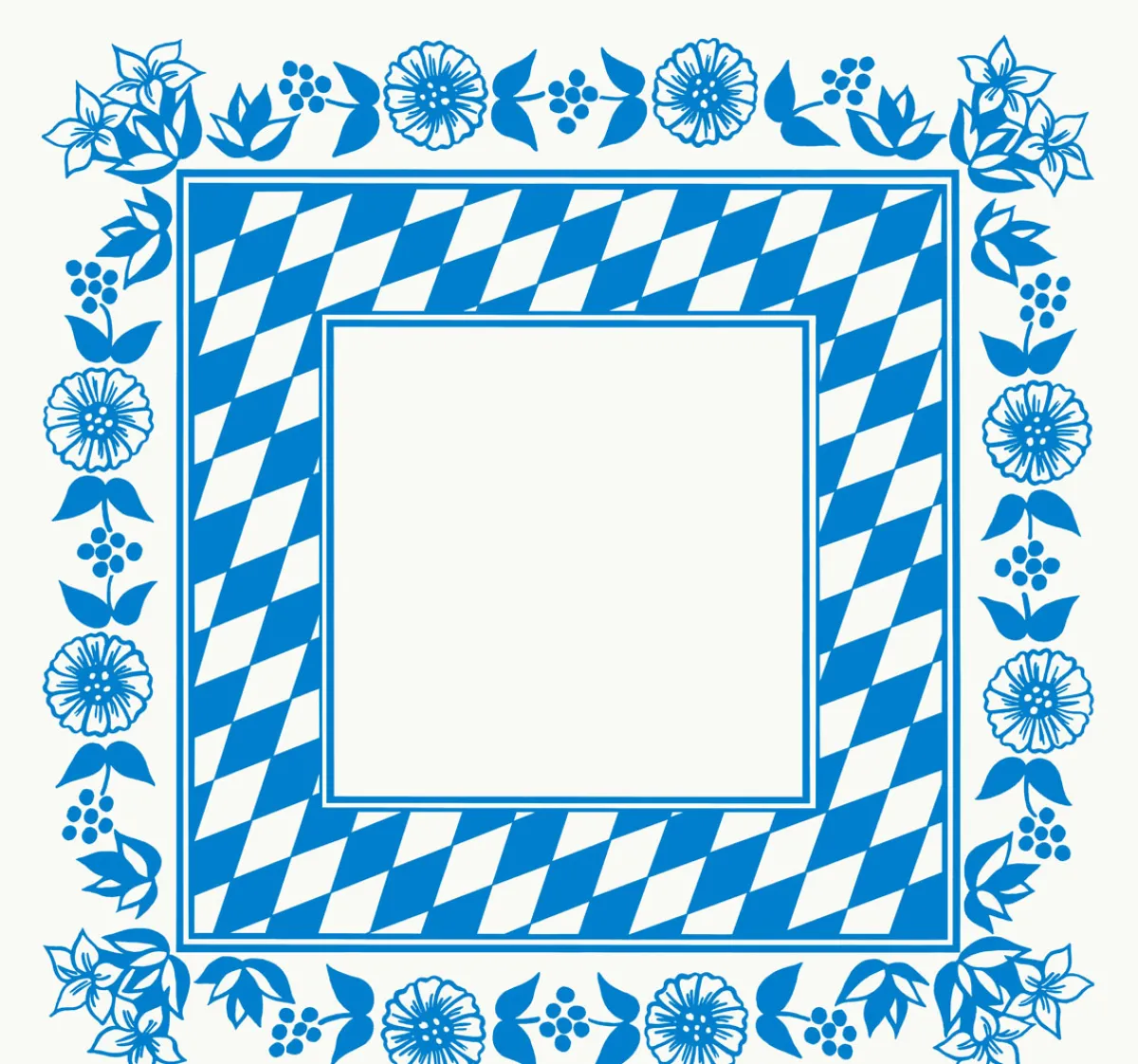 Hussen>DUNI cel®-Mitteldecke 84 x 84 cm Bayernraute