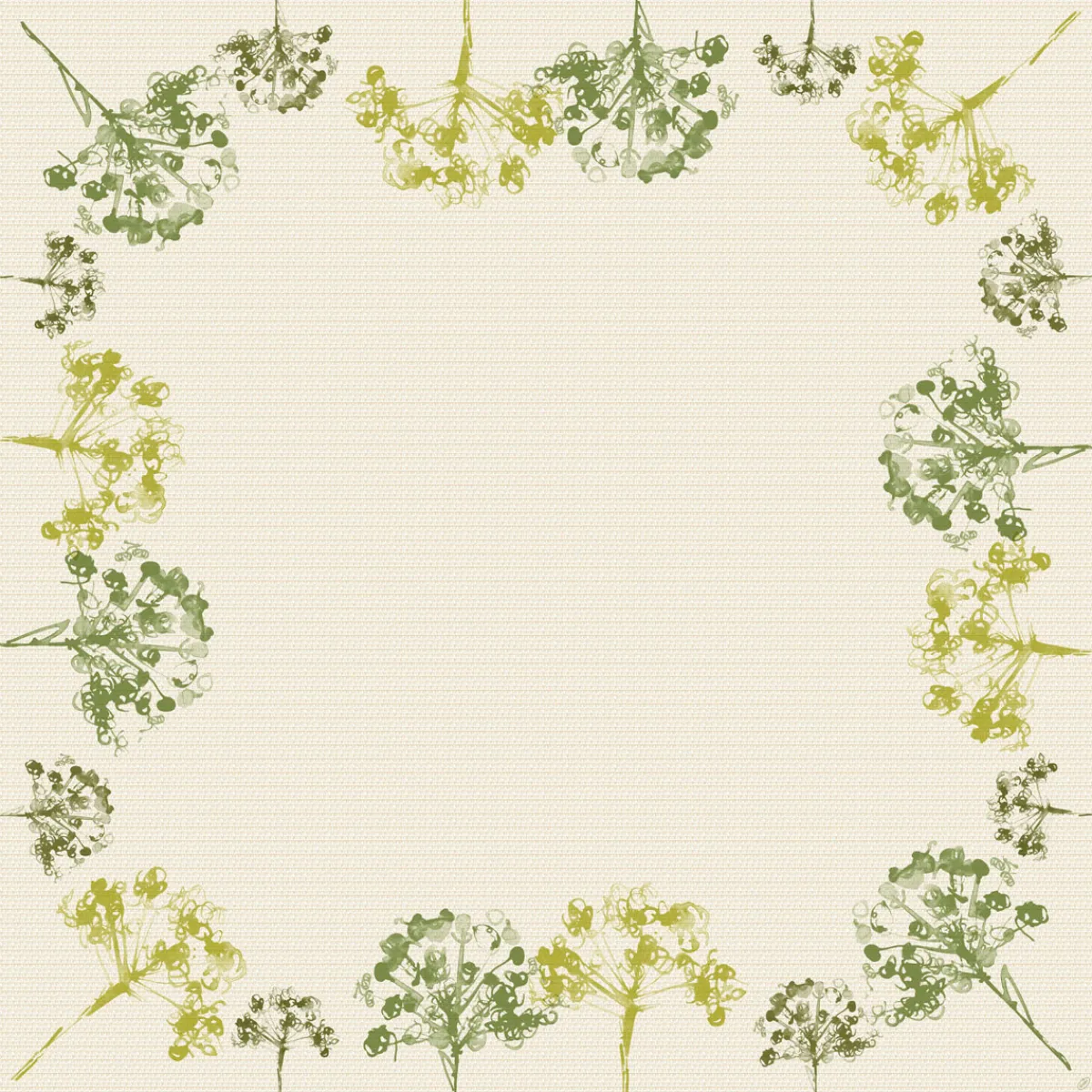 Hussen>DUNI cel®-Mitteldecke 84 x 84 cm Green Umbles