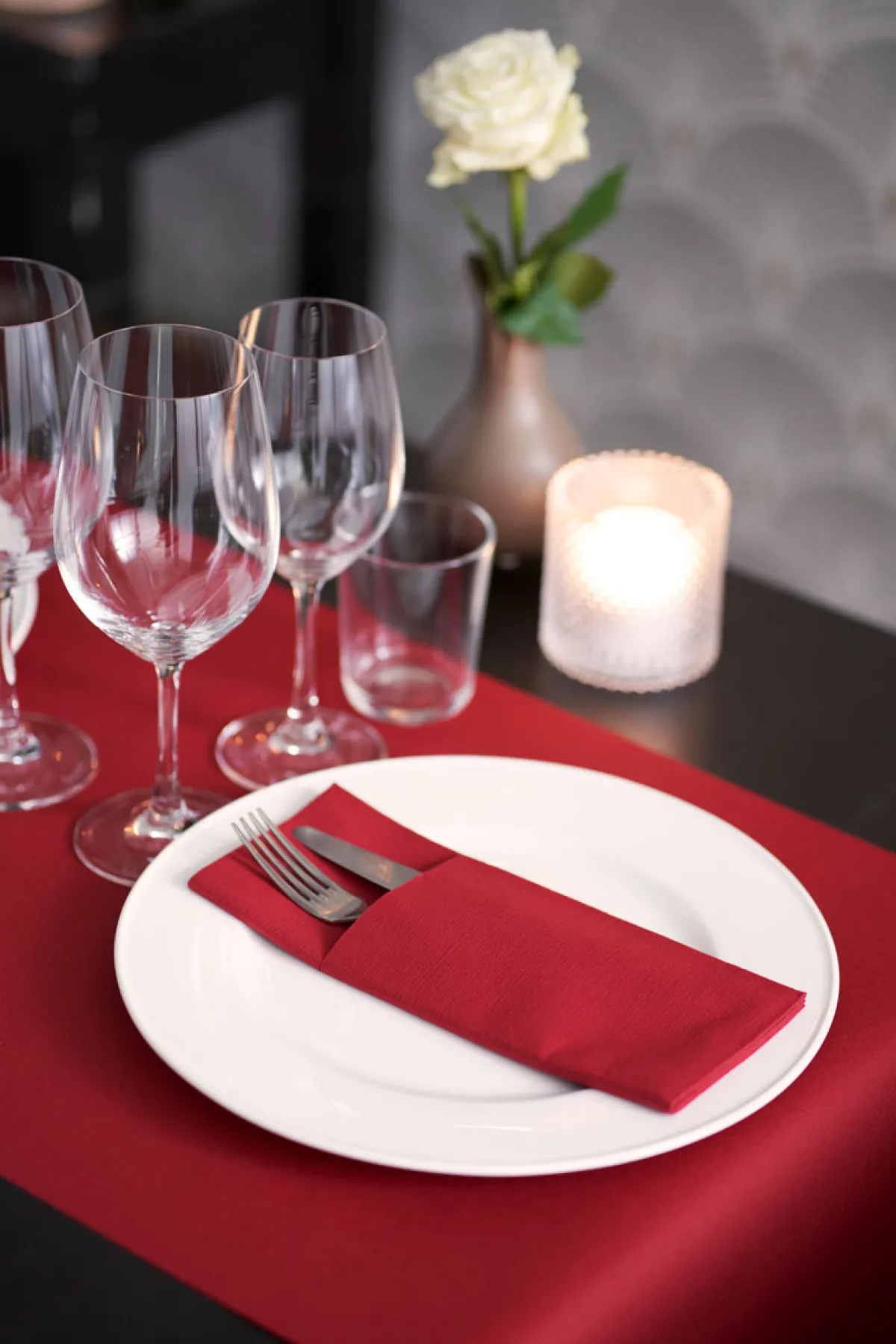 Bestecktaschen>DUNI letto® 40 x 48 cm Bordeaux