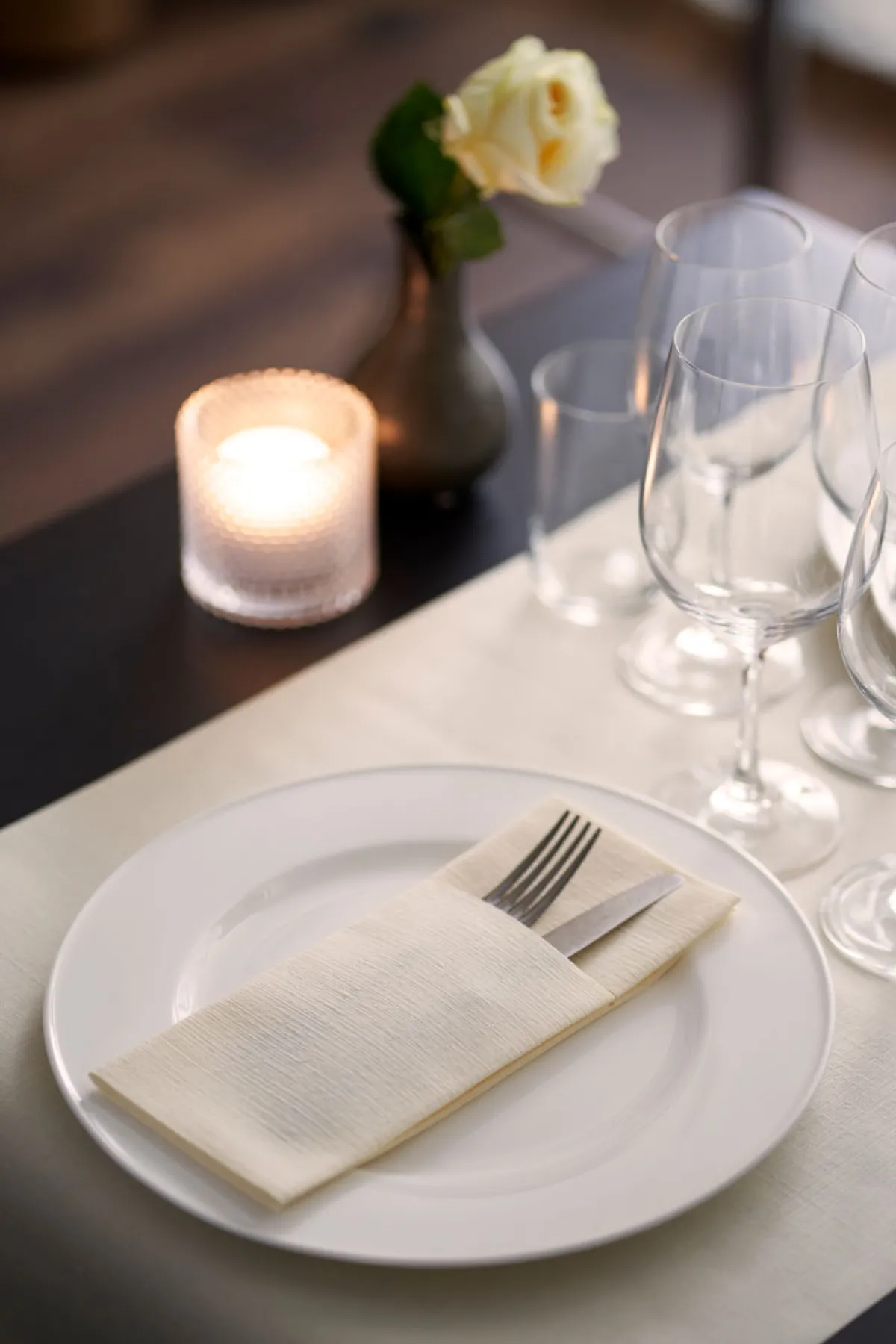 Bestecktaschen>DUNI letto® 40 x 48 cm Cream