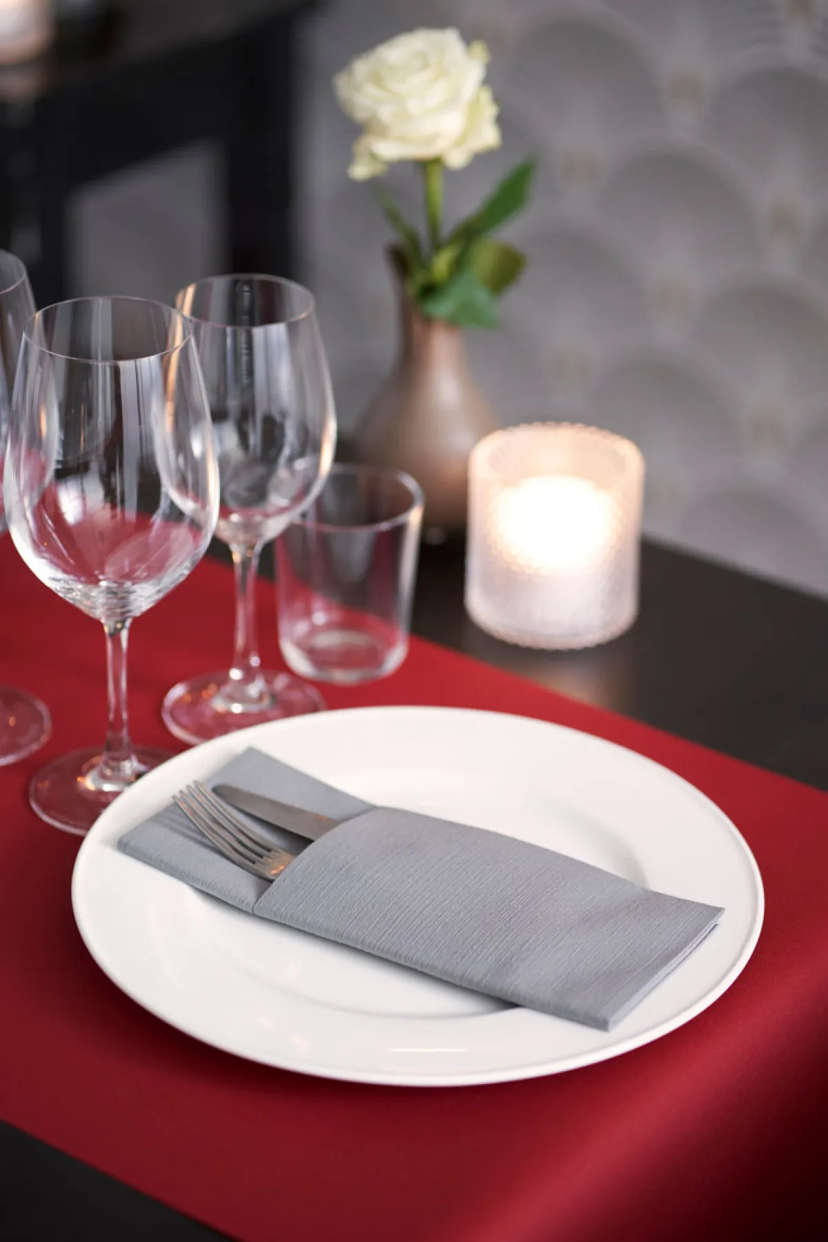 Bestecktaschen>DUNI letto® 40 x 48 cm Granite Grey