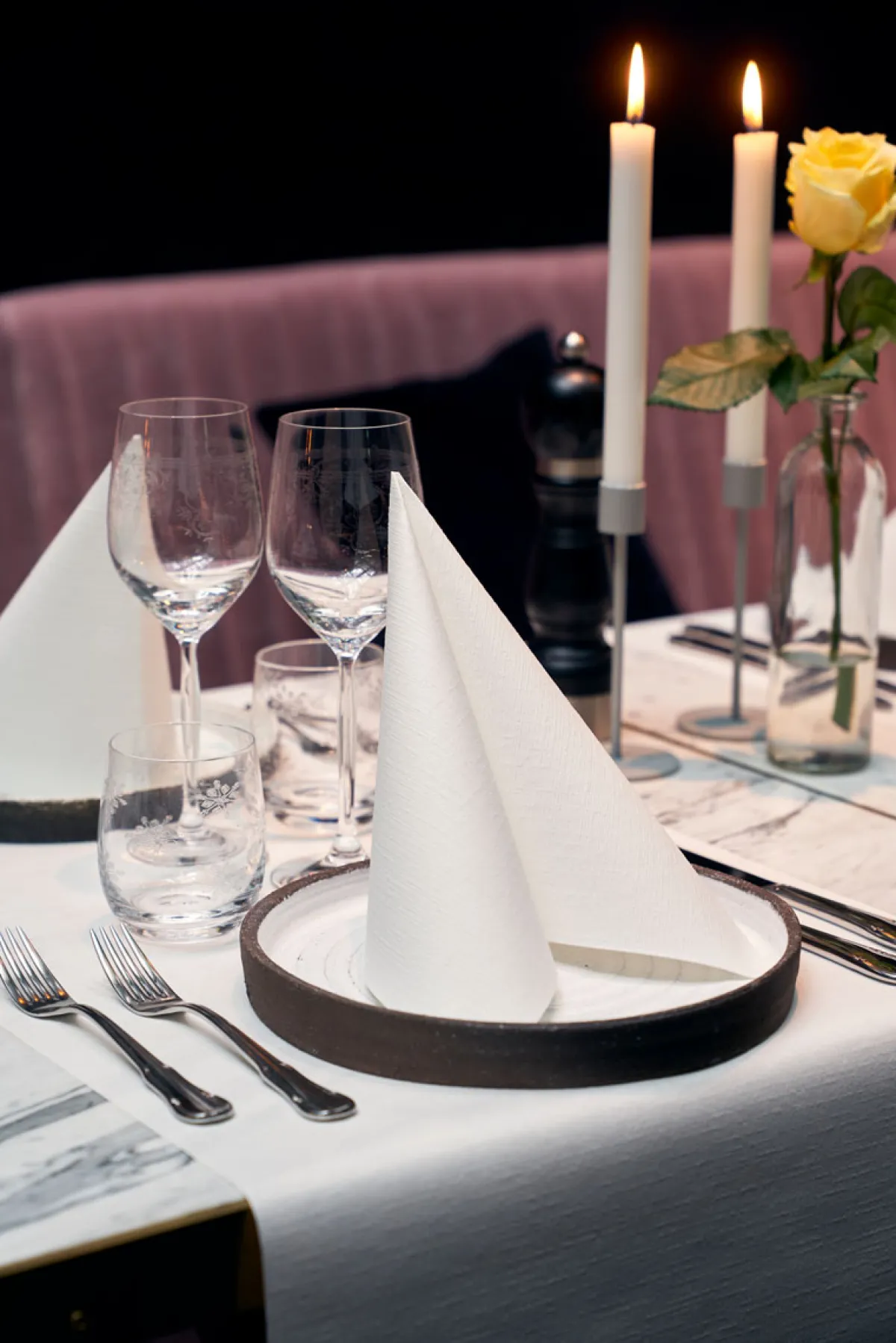 Servietten Im Dinnerformat>DUNI lin®-Serviette 48 x 48 cm Dunkelblau