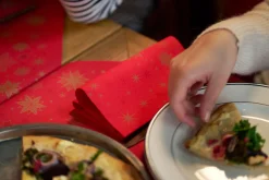 Servietten Im Dinnerformat>DUNI lin®-Serviette 40 x 40 cm Stargazing Red