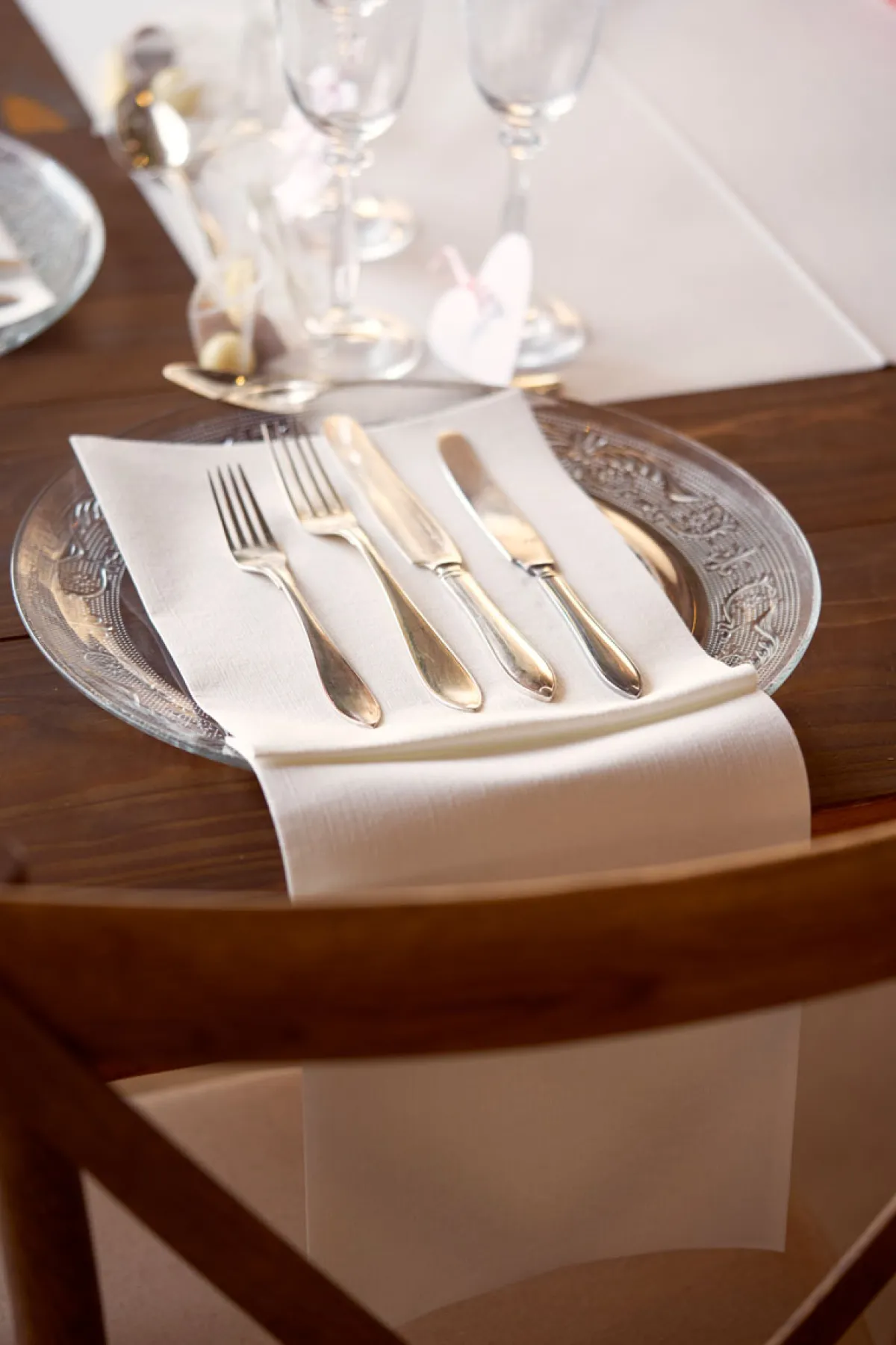 Servietten Im Dinnerformat>DUNI lin®-Serviette 40 x 60 cm Weiß