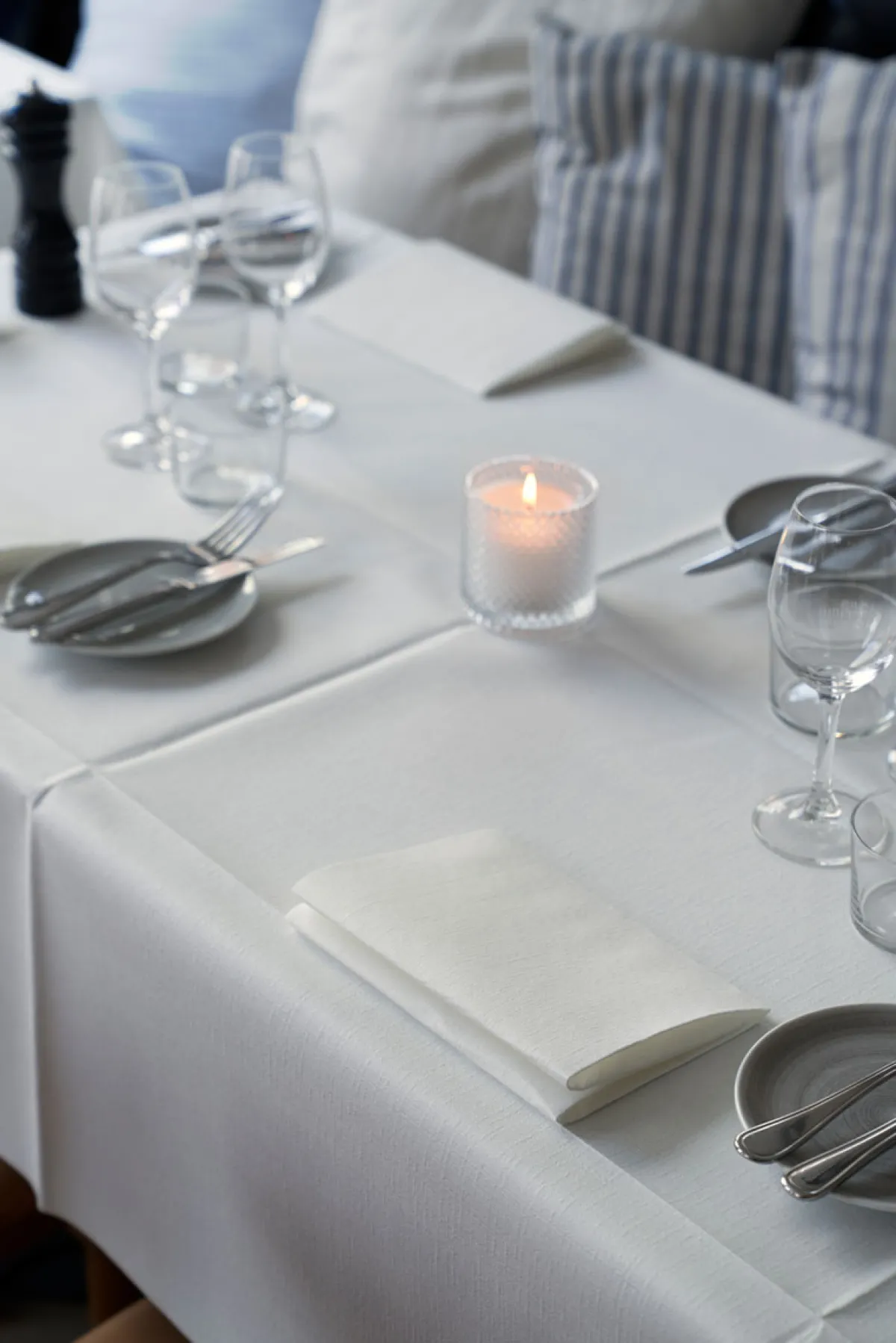 Servietten Im Dinnerformat>DUNI lin®-Serviette 40 x 60 cm Weiß