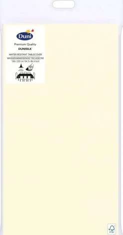 Tischdecken>DUNI silk® Tischdecke 138 x 220 cm Cream