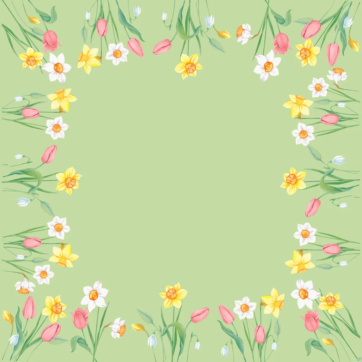 Hussen>DUNI silk®-Mitteldecke 84 x 84 cm Spring Melody