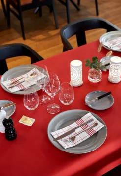 Vorgefaltete Servietten>DUNI soft®-Serviette 48 x 48 cm Towel Napkin Red