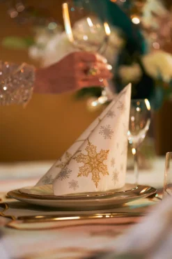 Servietten Im Dinnerformat>DUNI soft®-Serviette 40 x 40 cm Snowstars White