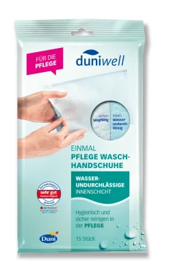 Duniwell Hygieneprodukte>DUNI Einmal Pflege Waschhandschuhe 15 x 23 cm Weiß