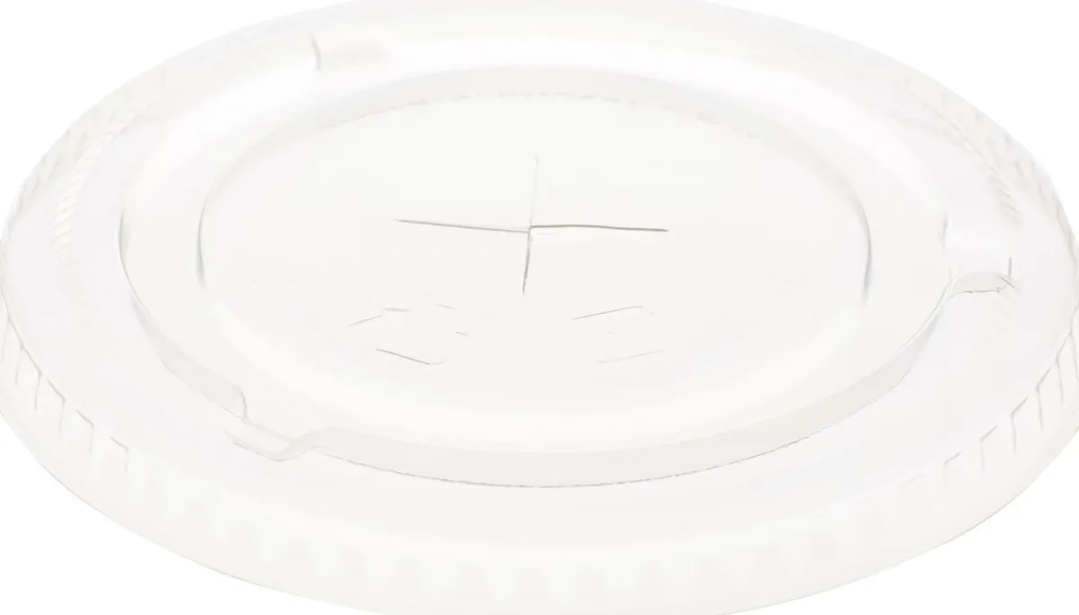 Plastikgläser Und -Becher>DUNI Flacher Deckel mit Öffnung für 188001/188002 27/36 cl Transparent