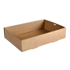 Frischetabletts>DUNI Glance Catering Tray Medium 359 x 252 x 80 mm Braun ungeteilt