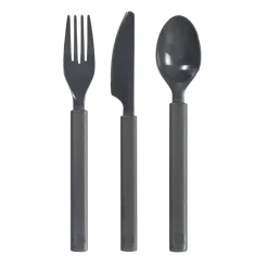 Mehrweg Für Den Einzelhandel>DUNI Granite Besteckset, sortiert Mehrweg 18/19/17 cm Dunkelgrau