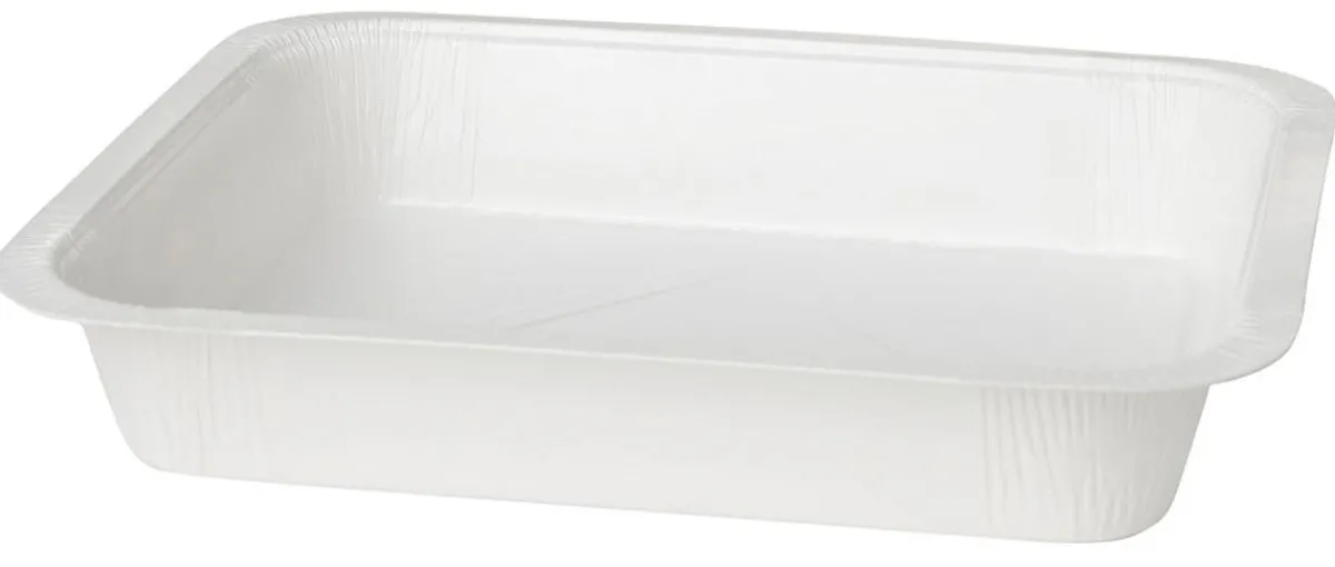 Siegelschalen>DUNIFORM Karton/PET Schale 227 x 177 x 40 mm Weiß ungeteilt