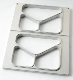 Siegelmaschinen Zubehör>DUNIFORM Kassette DF15/25 2-CAV Grau 3-Teilung