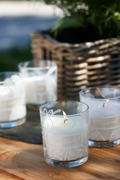 Duftkerzen>DUNI Kerzenglas Ø 70 mm 30 Std. Weiß