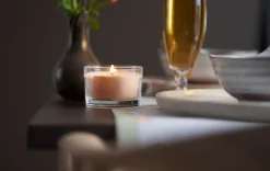 Indoor-Kerzen>DUNI Kerzenglas 6 x Ø 8,5 cm 18 Std. Peach