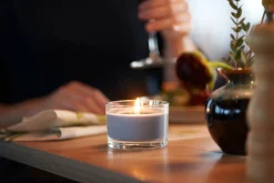 Indoor-Kerzen>DUNI Kerzenglas 6 x Ø 8,5 cm 18 Std. Steel Blue