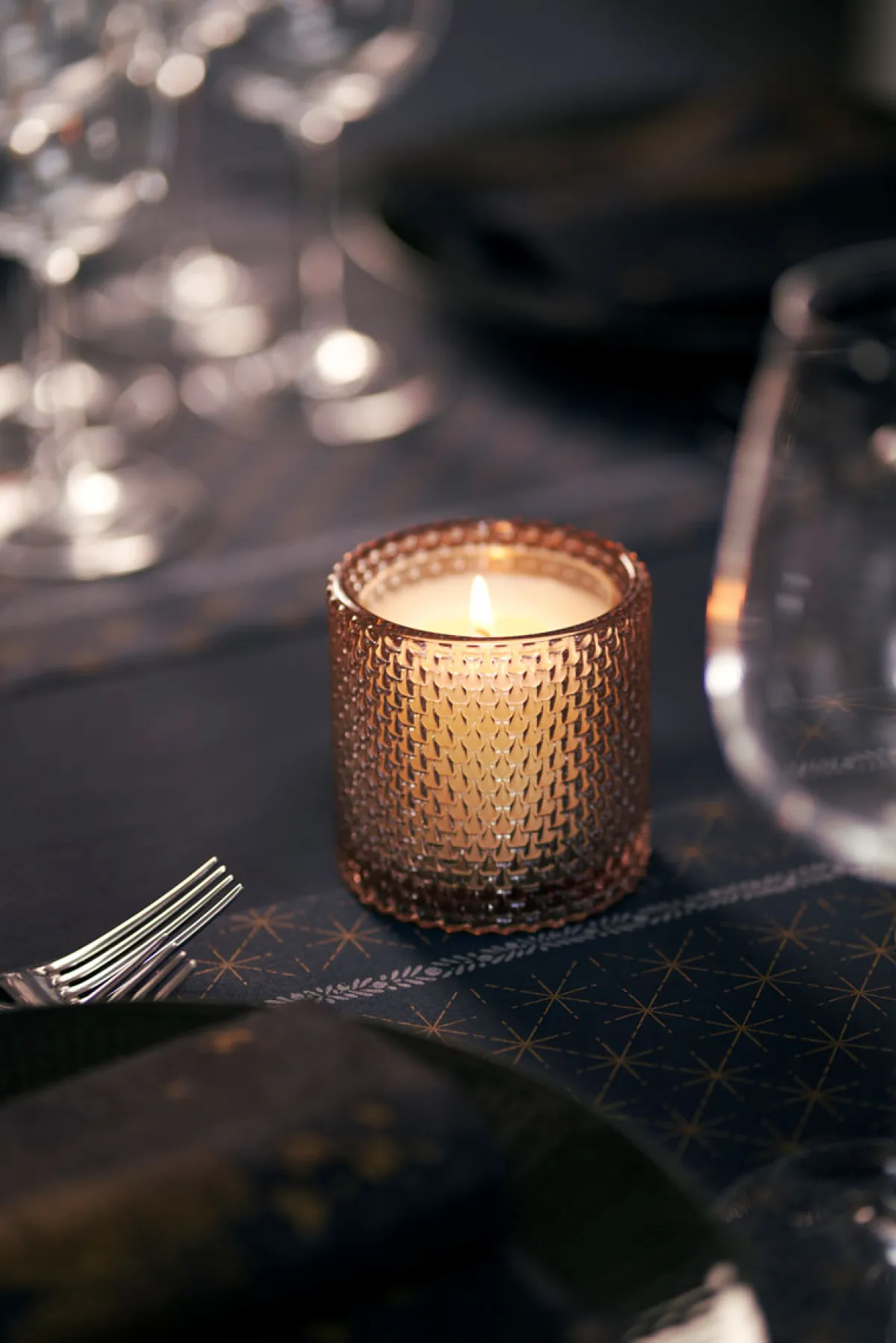 Kerzenhalter>DUNI Kerzenhalter Calm 80 x Ø 80 mm Dusk