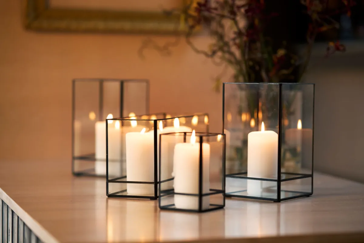 Kerzenhalter>DUNI Kerzenhalter Capella 10 x 10 x 15 cm Schwarz