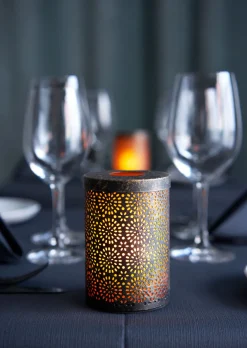 Led-Halter>DUNI Kerzenhalter Dara 120 x Ø 85 mm Brushed Metal