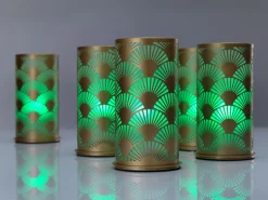 Kerzenhalter>DUNI Kerzenhalter Peacock 140 x Ø 75 mm Gold