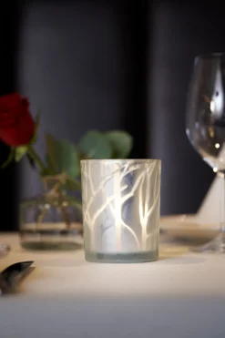 Kerzenhalter>DUNI Kerzenhalter Shimmer 100 x Ø 80 mm Weiß