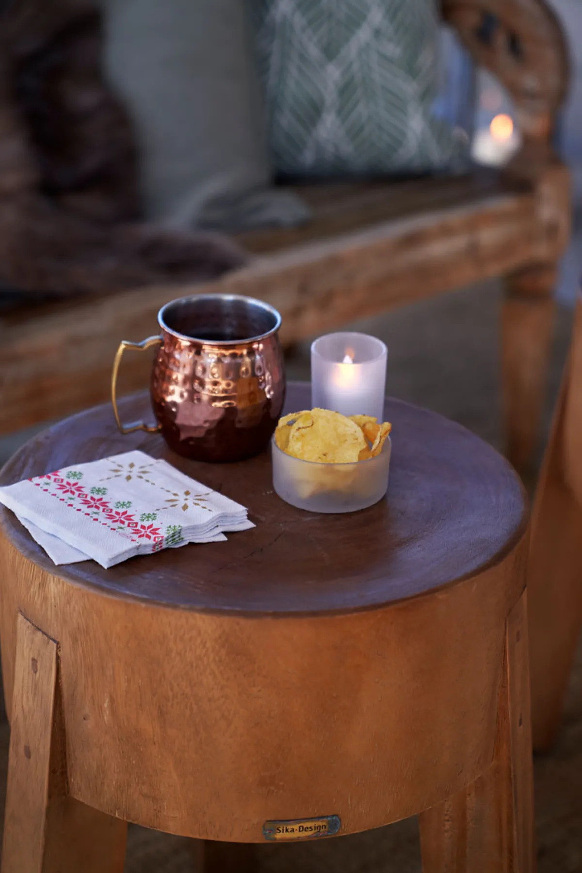 Kerzenhalter>DUNI Kerzenhalter Snowy 100 x Ø 80 mm Weiß