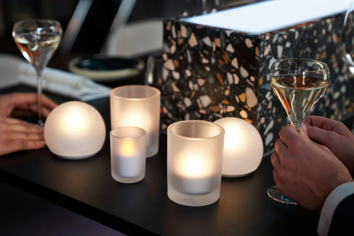 Kerzenhalter>DUNI Kerzenhalter Snowy 100 x Ø 80 mm Weiß