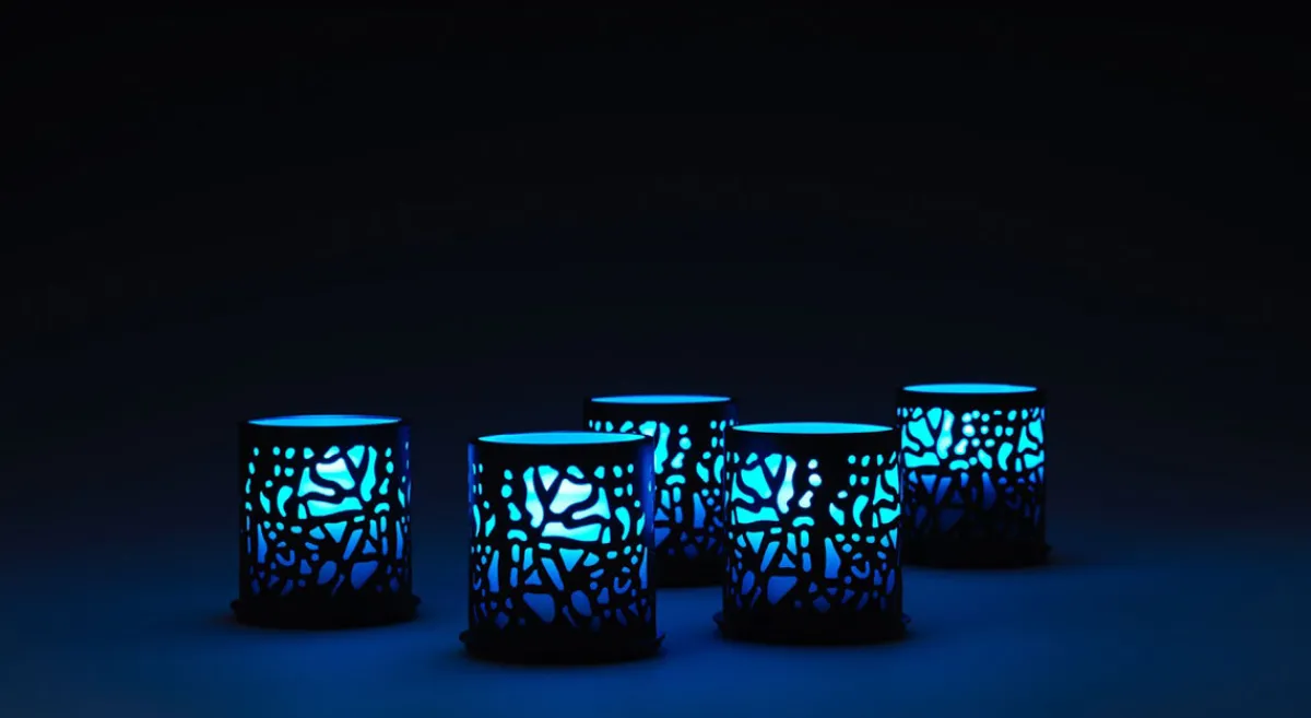 Kerzenhalter>DUNI Kerzenhalter Twine 75 x Ø 75 mm Schwarz